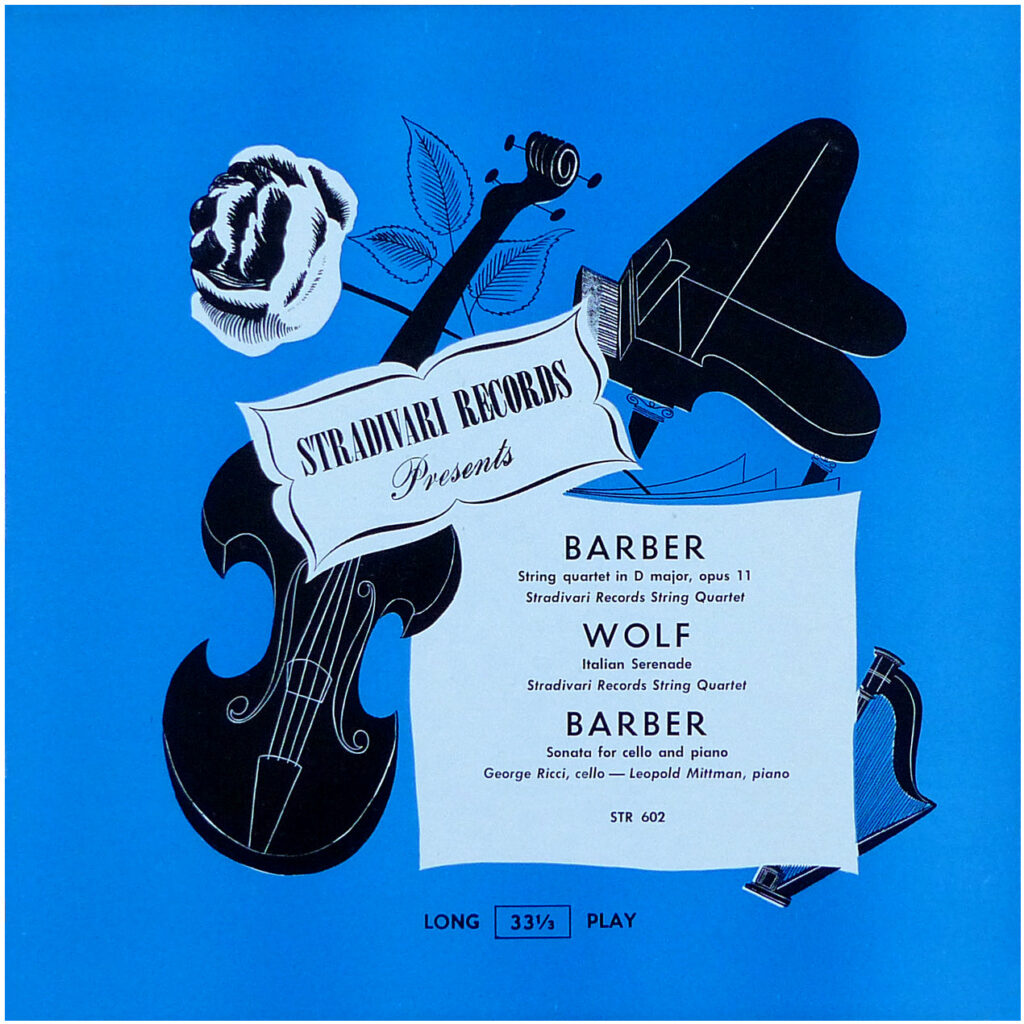 Stradivarius Quartet: Barber SQ Op. 11 Adagio - Stradivari Records STR602